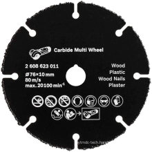 Woodplus, abrasive wheel for wood,Carbide Cut off Disc for Cutting Wood Laminate Plastic For Angle Grinders With 7/8 Inch Arbor